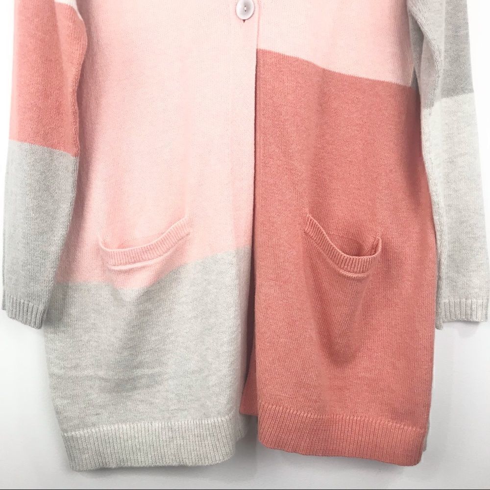 Pure Jill Colorblock Long Cardigan - Picture 6 of 10